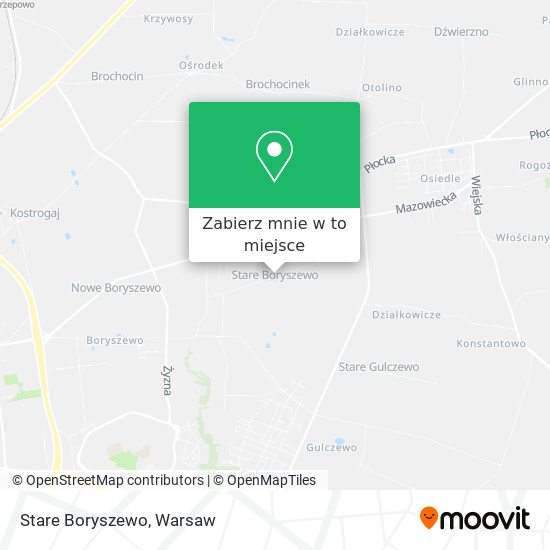 Mapa Stare Boryszewo