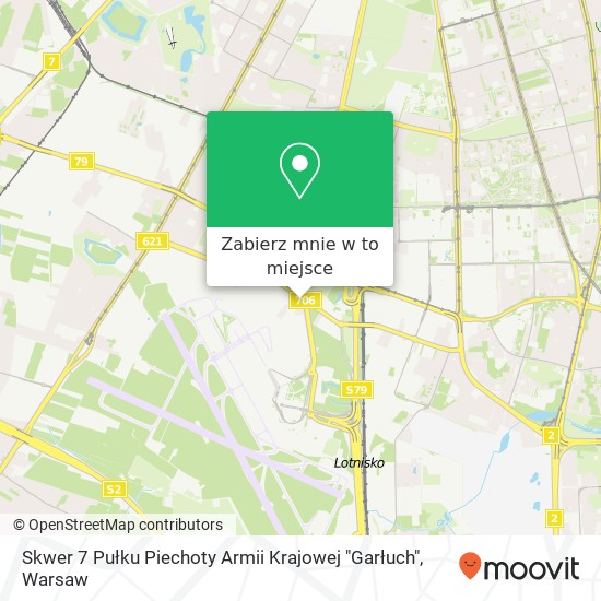 Mapa Skwer 7 Pułku Piechoty Armii Krajowej "Garłuch"