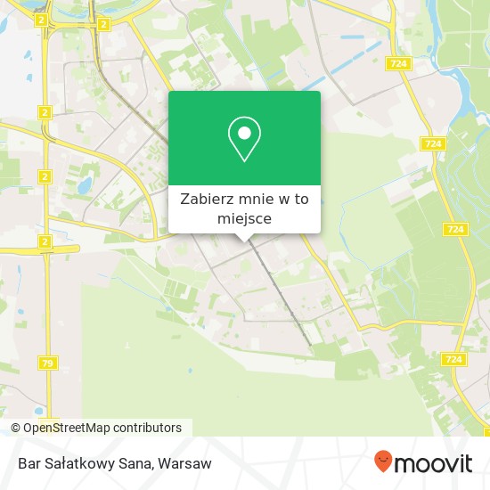 Mapa Bar Sałatkowy Sana