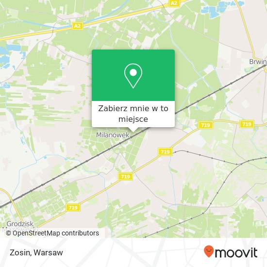 Mapa Zosin