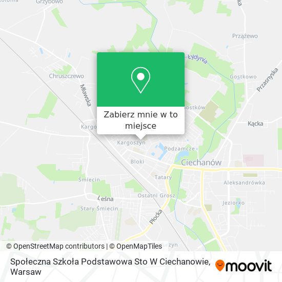 Mapa Społeczna Szkoła Podstawowa Sto W Ciechanowie