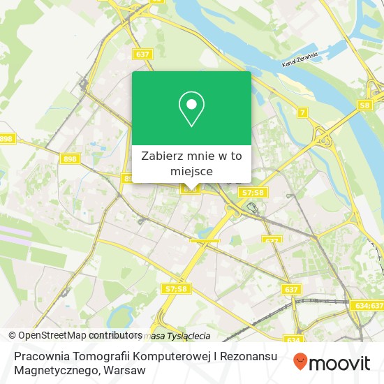 Mapa Pracownia Tomografii Komputerowej I Rezonansu Magnetycznego