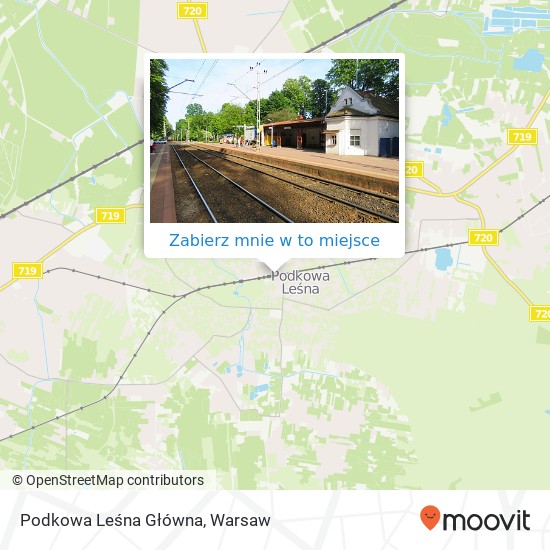 Mapa Podkowa Leśna Główna