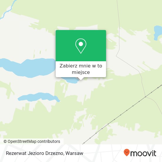 Mapa Rezerwat Jezioro Drzezno