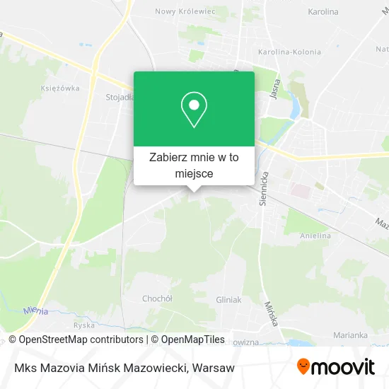Mapa Mks Mazovia Mińsk Mazowiecki