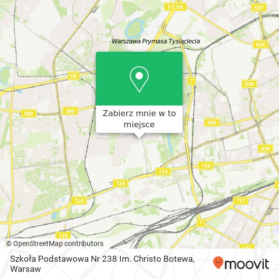 Mapa Szkoła Podstawowa Nr 238 Im. Christo Botewa