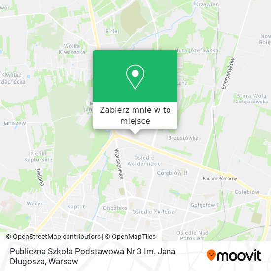 Mapa Publiczna Szkoła Podstawowa Nr 3 Im. Jana Długosza