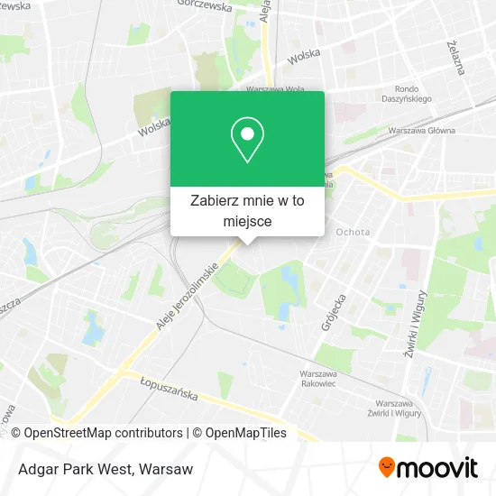 Mapa Adgar Park West