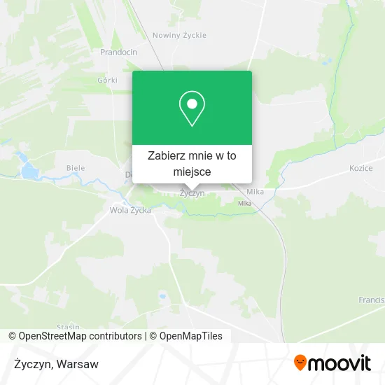 Mapa Życzyn
