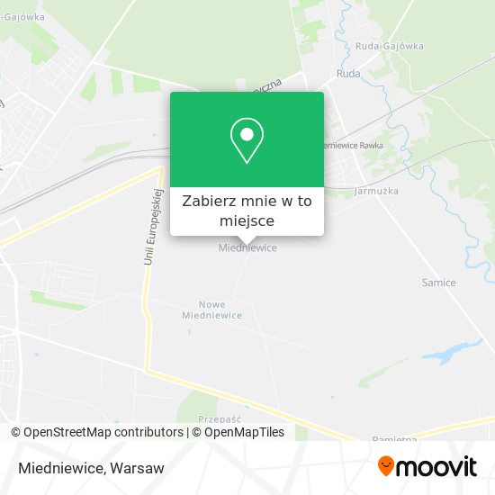 Mapa Miedniewice