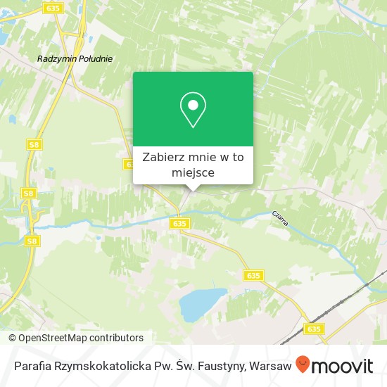 Mapa Parafia Rzymskokatolicka Pw. Św. Faustyny