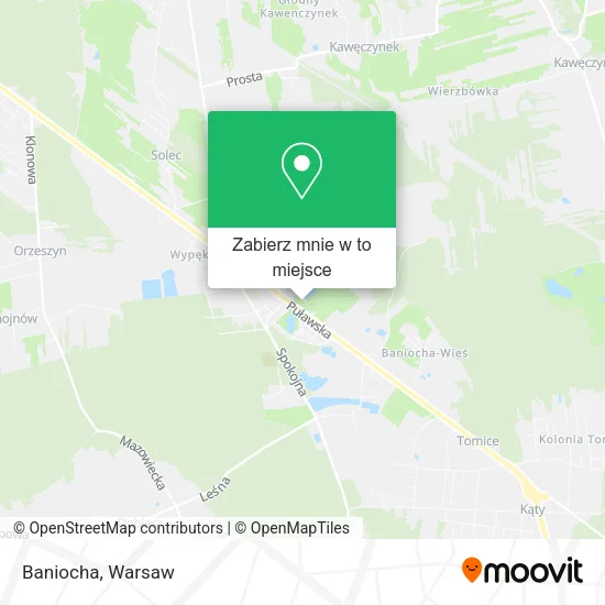 Mapa Baniocha