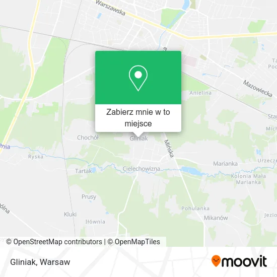 Mapa Gliniak