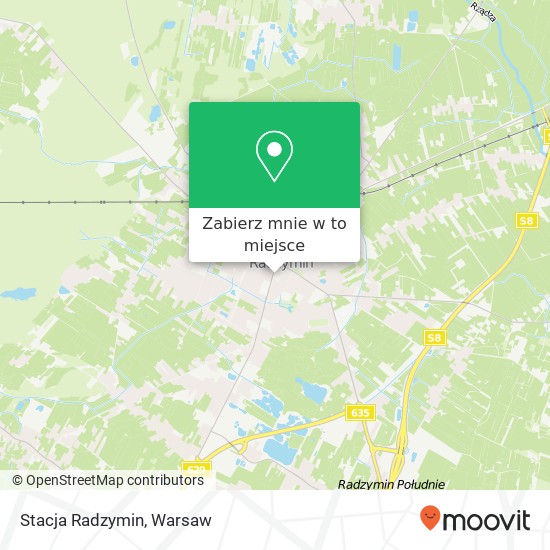 Mapa Stacja Radzymin