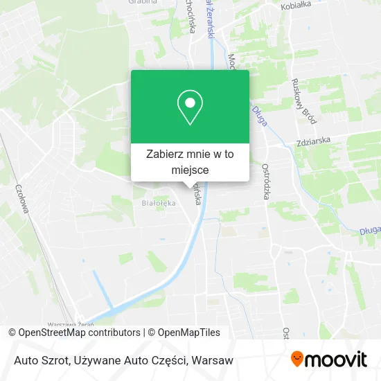 Mapa Auto Szrot, Używane Auto Części