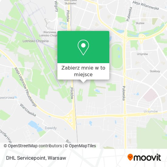 Mapa DHL Servicepoint