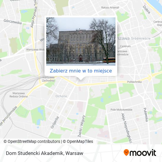 Mapa Dom Studencki Akademik