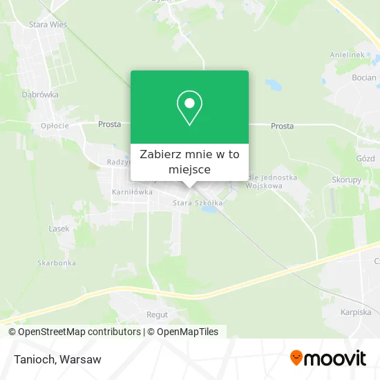 Mapa Tanioch