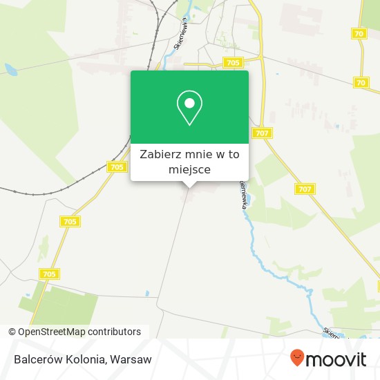 Mapa Balcerów Kolonia