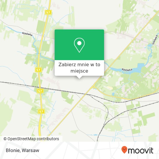 Mapa Błonie