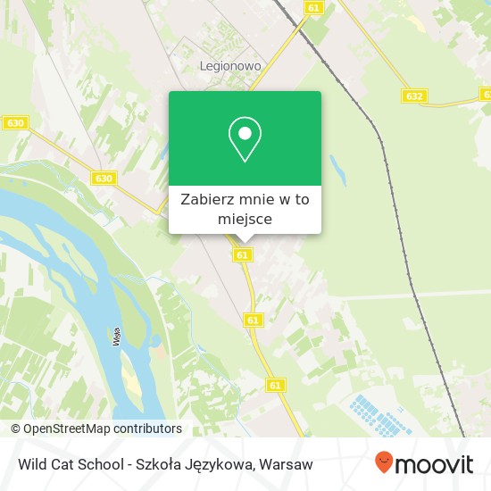 Mapa Wild Cat School - Szkoła Językowa