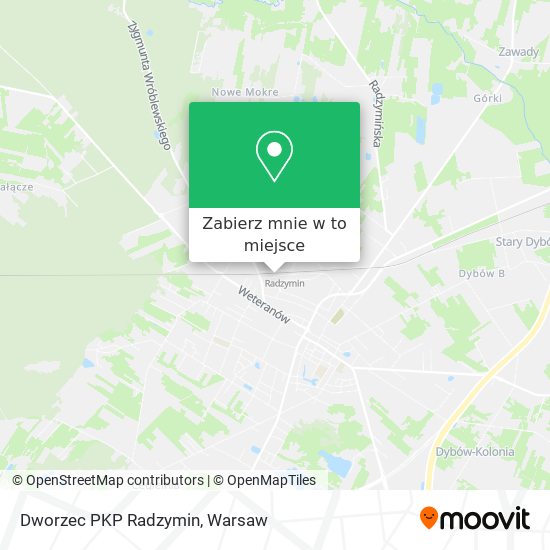 Mapa Dworzec PKP Radzymin