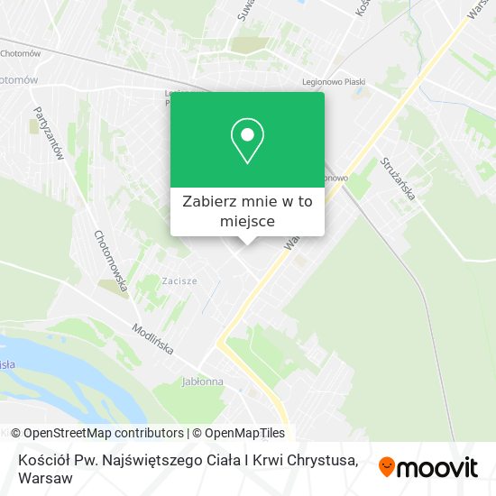 Mapa Kościół Pw. Najświętszego Ciała I Krwi Chrystusa