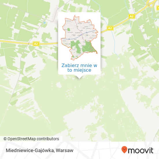 Mapa Miedniewice-Gajówka