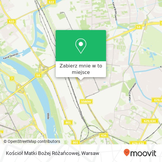 Mapa Kościół Matki Bożej Różańcowej