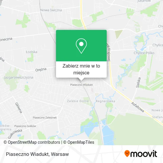 Mapa Piaseczno Wiadukt