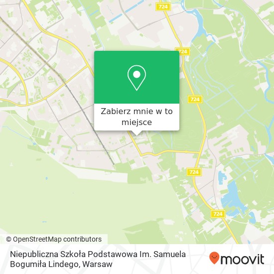 Mapa Niepubliczna Szkoła Podstawowa Im. Samuela Bogumiła Lindego