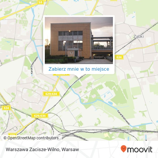 Mapa Warszawa Zacisze-Wilno