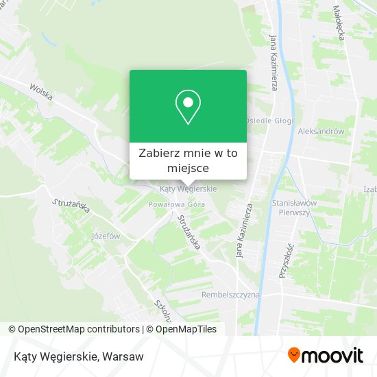 Mapa Kąty Węgierskie