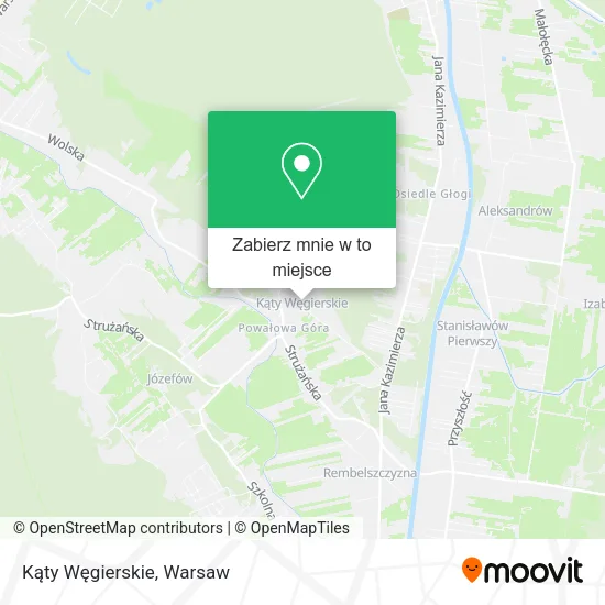 Mapa Kąty Węgierskie