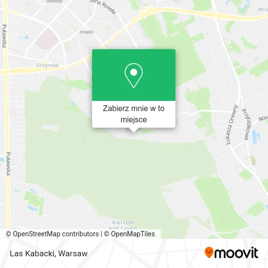 Mapa Las Kabacki