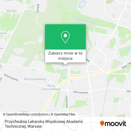 Mapa Przychodnia Lekarska Wojskowej Akademii Technicznej