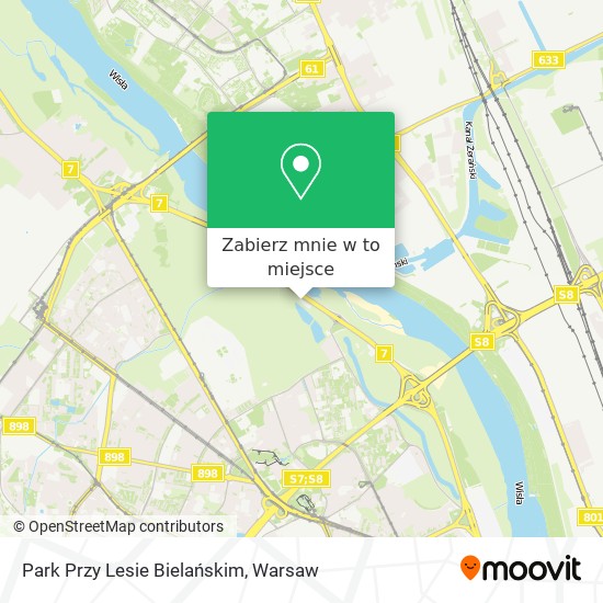 Mapa Park Przy Lesie Bielańskim