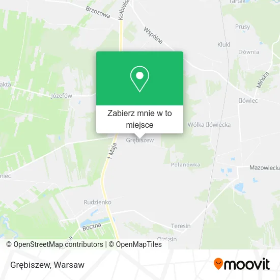 Mapa Grębiszew