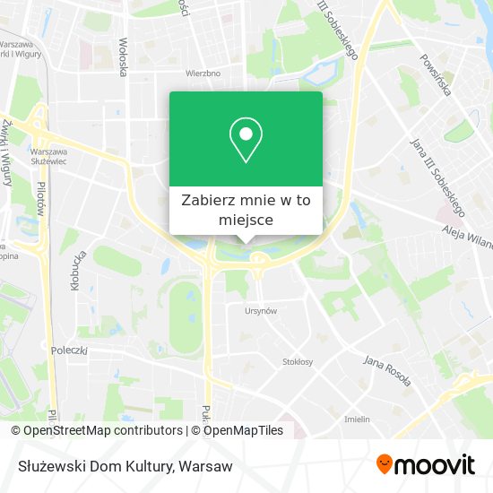 Mapa Służewski Dom Kultury