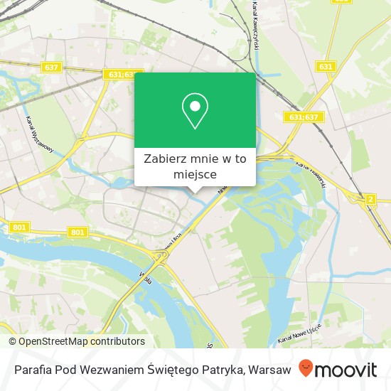 Mapa Parafia Pod Wezwaniem Świętego Patryka