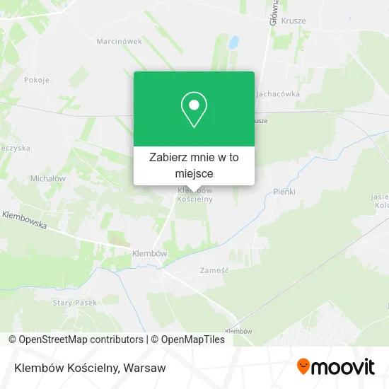 Mapa Klembów Kościelny