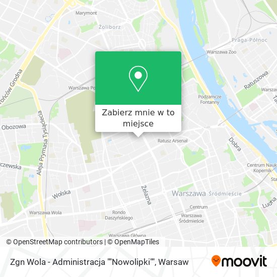 Mapa Zgn Wola - Administracja ""Nowolipki""