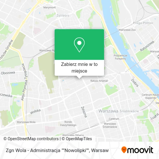 Mapa Zgn Wola - Administracja ""Nowolipki""