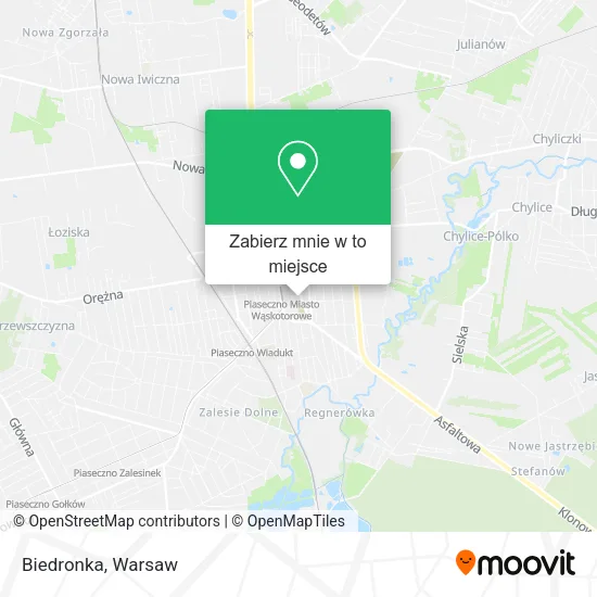 Mapa Biedronka