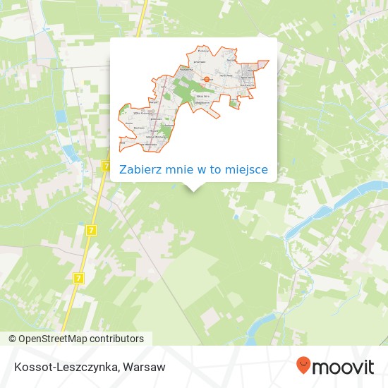 Mapa Kossot-Leszczynka