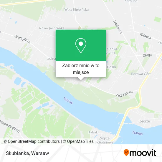 Mapa Skubianka