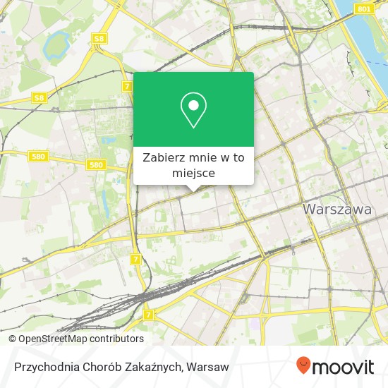 Mapa Przychodnia Chorób Zakaźnych