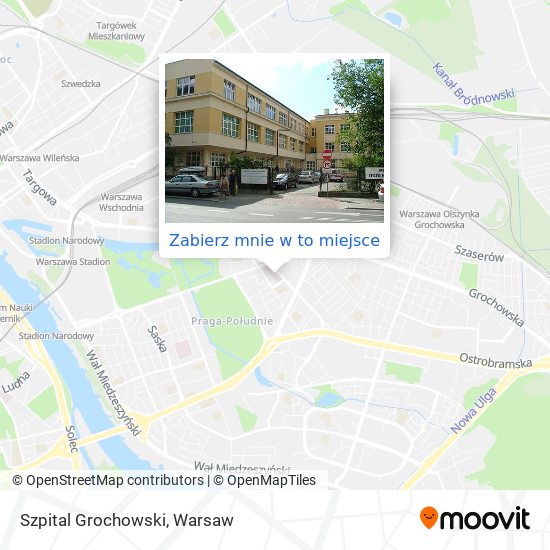 Mapa Szpital Grochowski