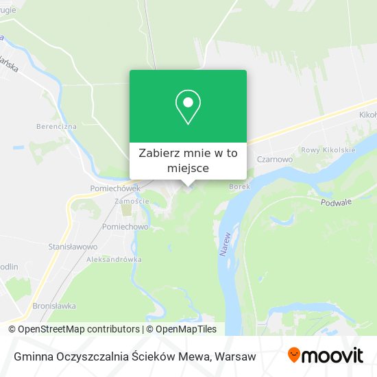 Mapa Gminna Oczyszczalnia Ścieków Mewa