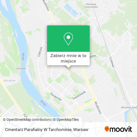 Mapa Cmentarz Parafialny W Tarchominie